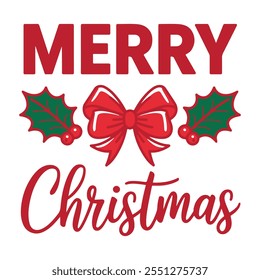  simple Merry Christmas typography design