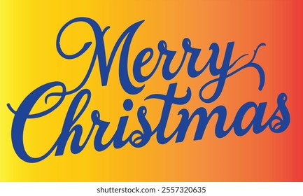 A simple Merry Christms design text card