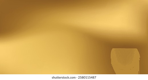 Simple mesh gold foil leaf texture, glass effect background vector illustration abstract modern