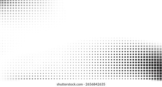 Simple mesh halftone gradient texture. Vanishing polka dot abstract modern art
