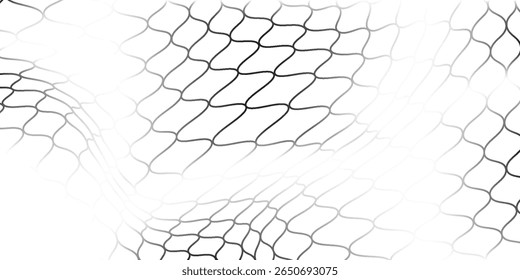 Simple mesh texture for fishing nets. Seamless pattern for sportswear or soccer goal, volleyball net, basketball hoop, hockey, athletics vector