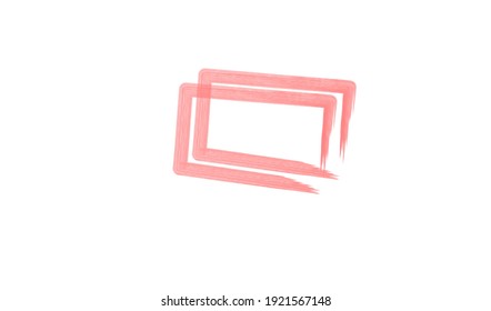 Simple message box sign pink colour with newest design vector , newera design box.