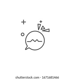 einfache E-Mail-Chat-Symbol-Design-Vorlage
