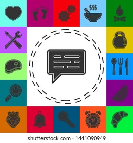 Simple Message isolated. Flat pictogram - simple icon