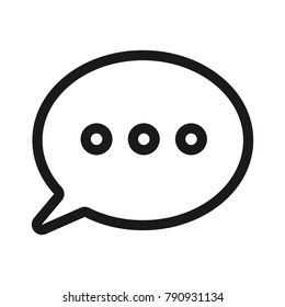 simple message vector line icon