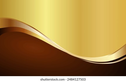 Fondo metálico simple con Colores dorados y marrones Vector gratis
