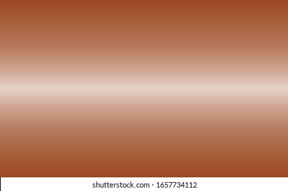 Simple metallic Cinnamon Stick brown themed color gradient texture background in horizontal rectangle illustration in vector.
