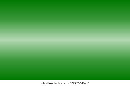 Simple metallic Green color gradient texture background in horizontal rectangle illustration in vector.