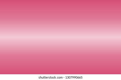 Simple metallic Honeysuckle pink color gradient texture background in horizontal rectangle illustration in vector.