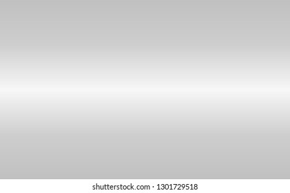 Simple metallic silver aluminum gradient texture background in horizontal rectangle illustration in vector.