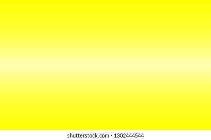 Simple metallic Yellow color gradient texture background in horizontal rectangle illustration in vector.