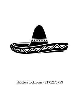 Simple Mexican Sombrero Hat Vector Design