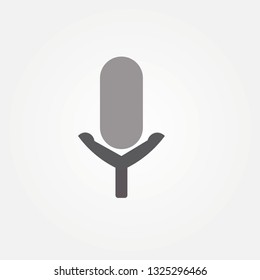 simple microphone icon design
