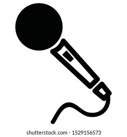 The simple microphone icon flat style for web design