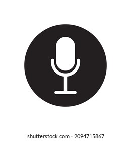 Einfaches Mikrofon-Symbol-Illustrationszeichen