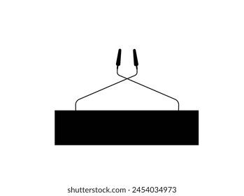 simple microphone icon on white isolated press conference speaker vector illustration 