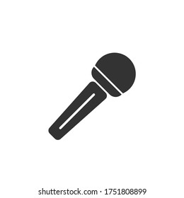 Simple Microphone and Karaoke Vector Icon Design