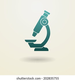 Simple microscope icon