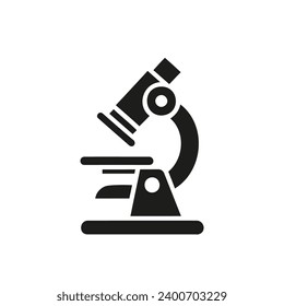 simple microscope icon isolated. Vector illustration