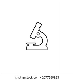 Simple microscope icon. Vector illustration isolated on a white background. Premium quality symbol. Vector sign for mobile app and web sites.
