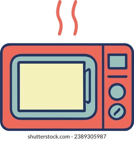 Simple microwave oven with a heat wave