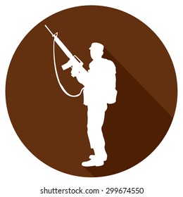 simple military icon. vector illustration