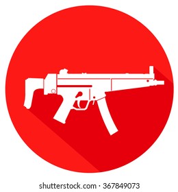 simple military icon. vector illustration of weapon