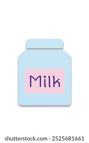 simple milk carton   Useful in designing logos, signage, and other projects that require clarity and scalability.
