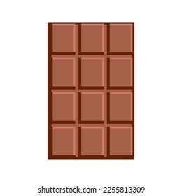 Barra simple de chocolate con leche Gran tamaño de comida emoticona
