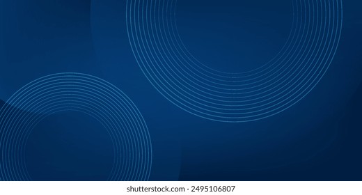 Simple minimal 3d dark blue abstract business presentation background with light stripes and overlap layers. Abstract gemoetric pattern luxury dark blue background