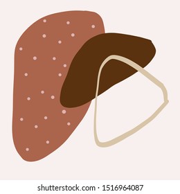 Simple minimal abstract texture. trendy art. Pastel colors. Aesthetic design. 