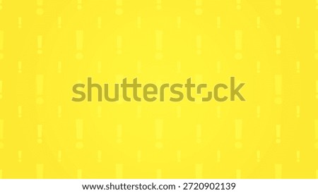 Simple Minimal Abstract Yellow Horizontal Background with Exclamation Mark Pattern and Radial Gradient Accents