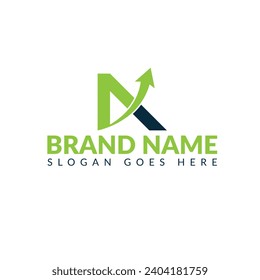 simple letra de flecha arriba mínima A. Logo de marketing, finanzas, ventas, logotipos abstractos de medios y negocios e iconos ilustrativo vector de logotipo de negocios y finanzas