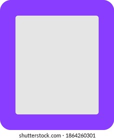 Einfaches Minimal-Blue-Wall-Frame-Illustrationssymbol