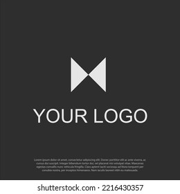 Simple Minimal Bowtie, Collar Or Tuxedo, For Modern Business Or Executive Logo Design