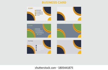 simple minimal Business Card layout vector design 