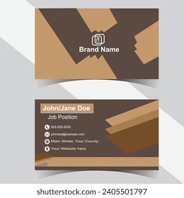 einfaches, minimales Business-Card-Layout