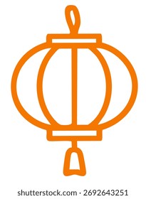 Diseño de linterna chino mínimo simple para la celebración o el año nuevo