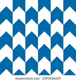 Sencillo minimo clásico moderno sin costura forma de flecha azul fondo