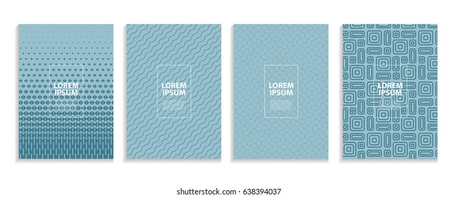 Simple Minimal Covers Template Design. Future Geometric Pattern. Vector Illustration EPS10
