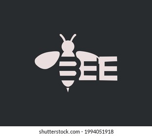 It is a simple minimal creative bee logo design for all uses