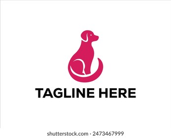 simple minimal dog logo design,pet logo collection