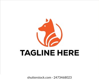 simple minimal dog logo design,pet logo collection