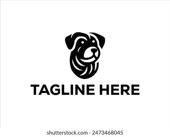 simple minimal dog logo design,pet logo collection