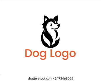 simple minimal dog logo design,pet logo collection