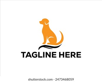 simple minimal dog logo design,pet logo collection