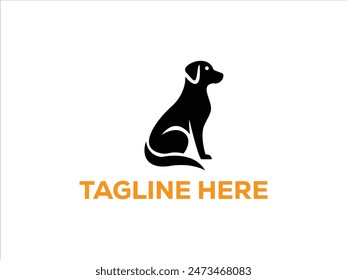 simple minimal dog logo design,pet logo collection