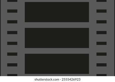 Simple minimal Film Tape Background. Retro photo Film Frame background template design. Vector illustration for cinema banner. EPS 10