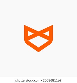 Design de logotipo Fox simples e mínimo.