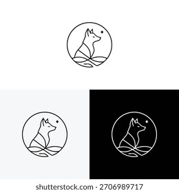 Diseño simple y minimalista del logotipo de Fox